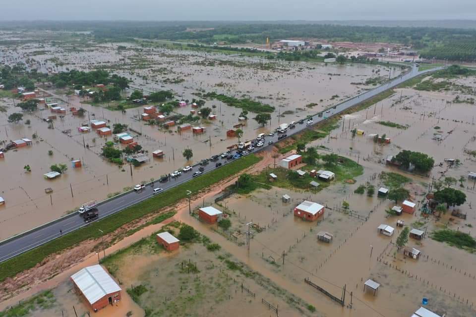 4.000 familias fueron afectadas por esta situación climática. Foto: Gentileza