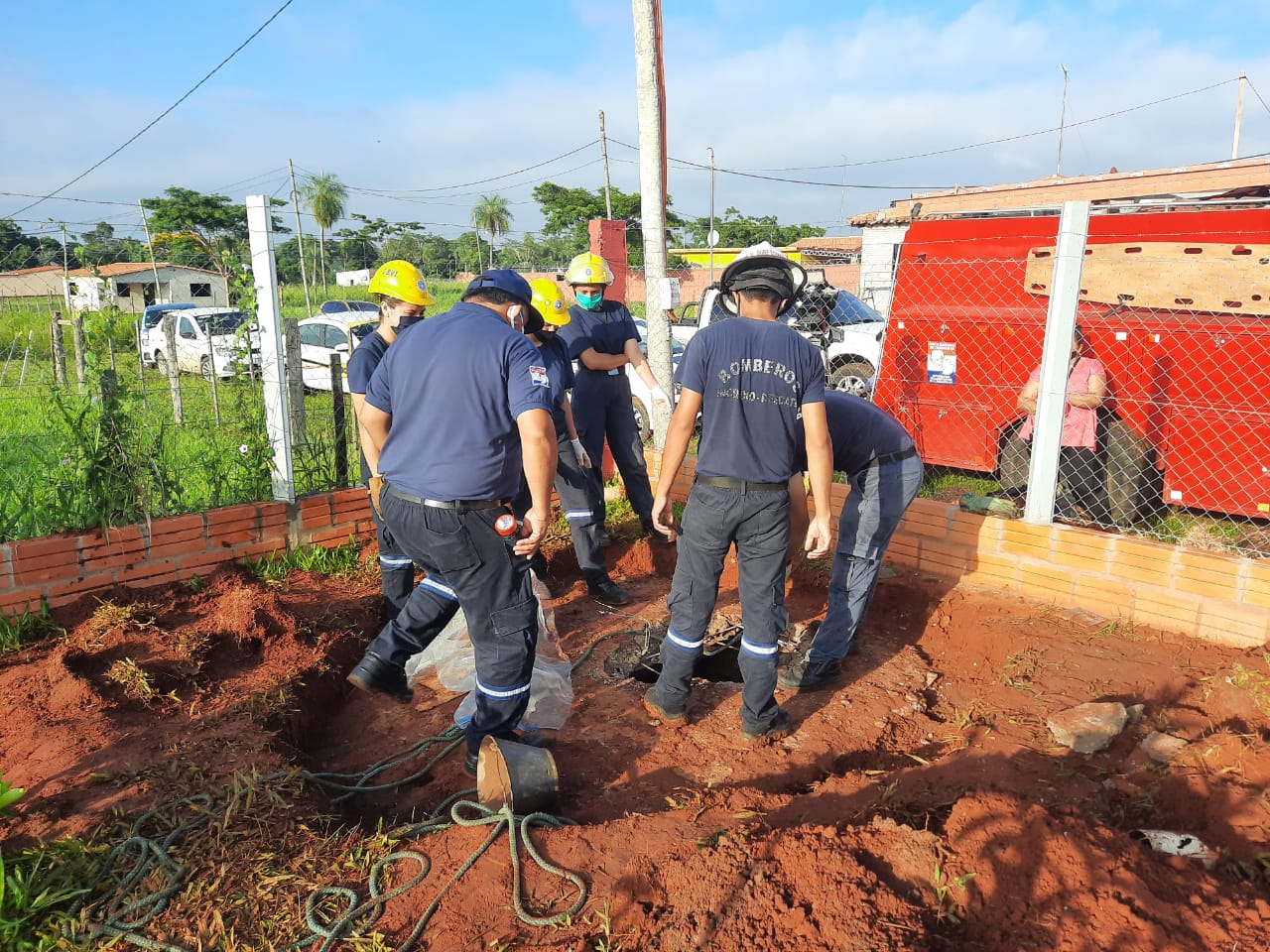 Operativo en el domicilio de Dahiana.