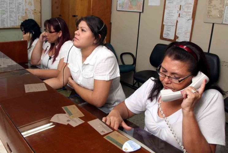 Call center de IPS. Foto: Gentileza