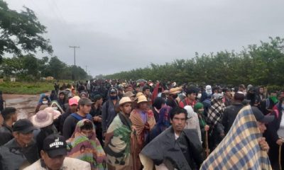 Las distintas comunidades campesinas de Canindeyu se movilizan el 25 contra la violencia armada en la zona. Foto: Archivo