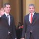 Mario Abdo Benítez y Juan Guaidó en la visita oficial de este último a Asunción en marzo de 2019. Foto: Archivo