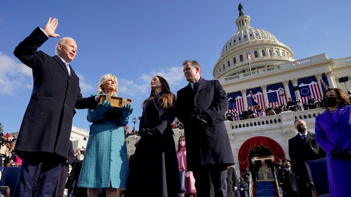 Joe Biden juró como el 46° Presidente de los Estados Unidos. Foto: FiloNews