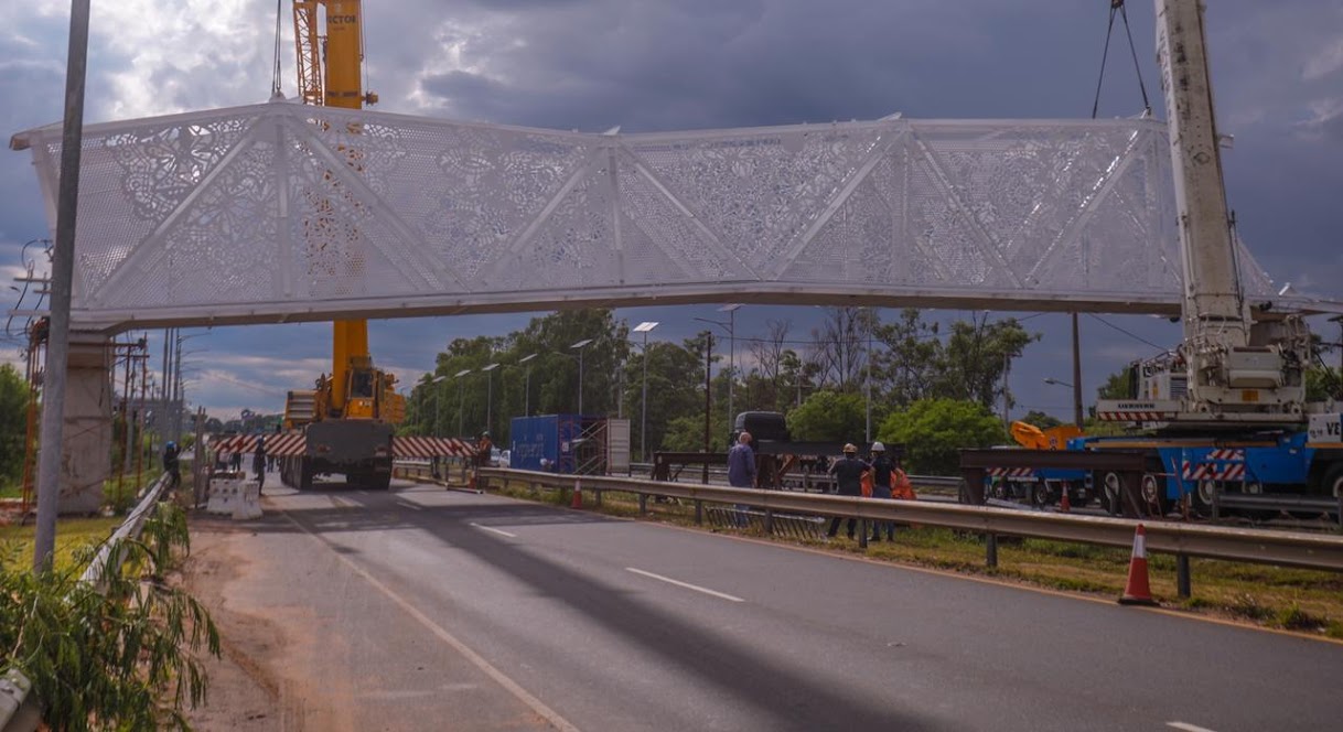 La pasarela cultural de Ñu Guasú en el centro de las críticas por alto costo de la estructura. Foto: MOPC