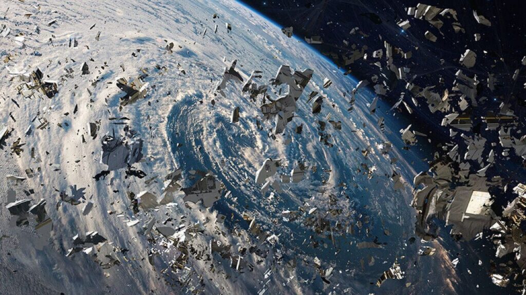 Los científicos están cada vez más preocupados por la cantidad de basura espacial orbitando la Tierra. Foto: PV