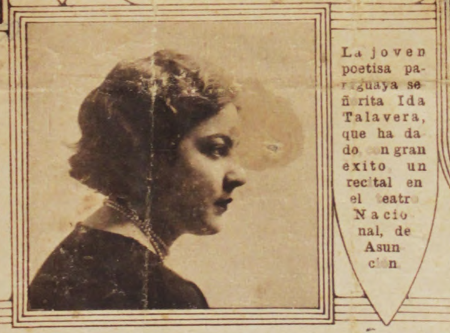 Ida Talavera, publicación del 9 de julio de 1928 (Cortesía Fundación Ida Talavera)