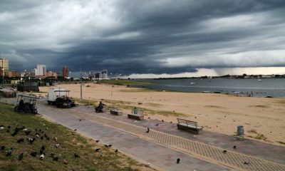 El cielo en la costanera de Asunción.