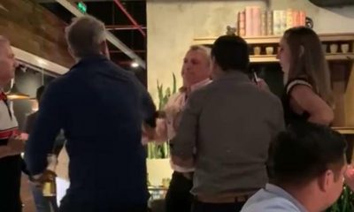 Juan Ernesto Villamayor se trenzó a golpes con un empresario en un restaurante. Foto: Captura de pantalla