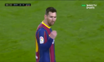 Messi se enfrentó al banco de suplentes del Athletic Bilbao de la misma manera que Tata Martino a César Farías en la Copa América 2011. Foto: Captura.