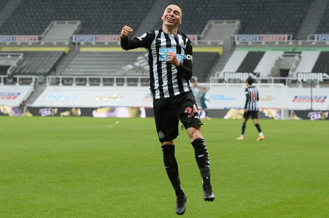 Es el primer doblete de Miguel Almirón (26) en la Premier League. El ex futbolista de Cerro Porteño juega en el Newcastle desde 2019. Foto: @NUFC.