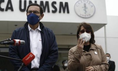 el expresidente Martín Vizcarra y la exministra Pilar Mazzetti recibieron las dosis contra el coronavirus del laboratorio chino Sinopharm. Foto: ElMercurio