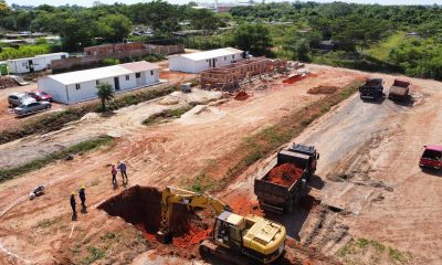 Obras en planta de Viñas Cue. Foto: Gentileza.