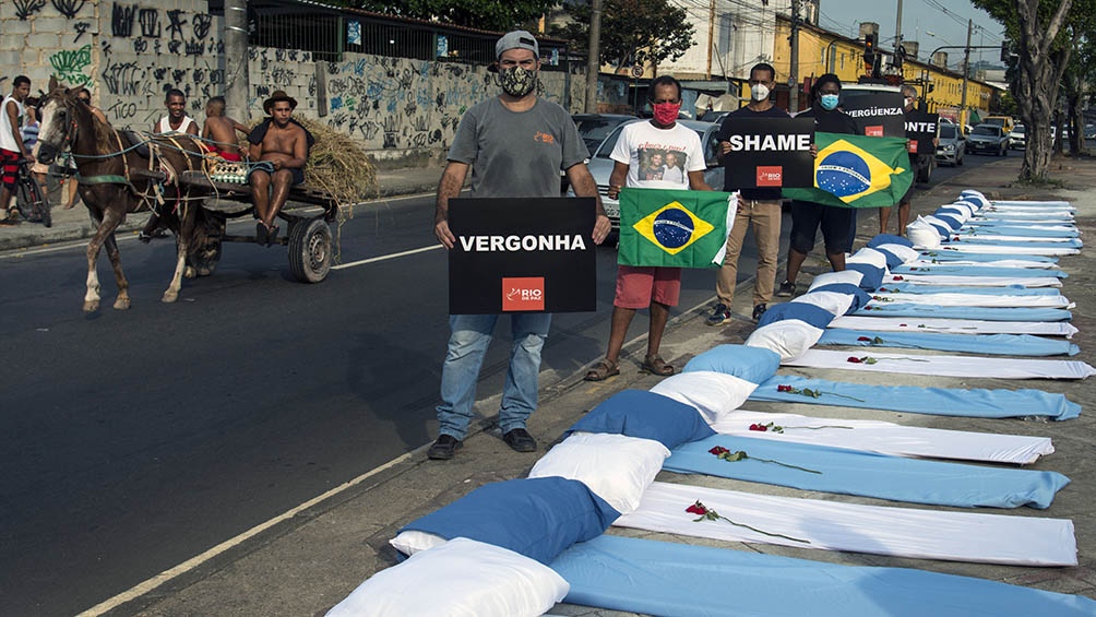 Brasil es uno de los países más afectados por la pandemia. Foto: Télam.