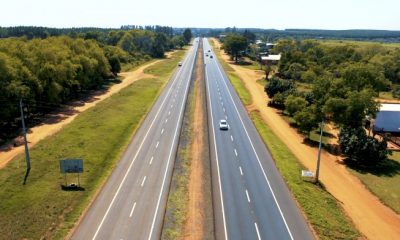 La franja de construcción para la duplicación de la ruta PY02 entre Caacupé y Eusebio Ayala se encuentra liberada. Foto: MOPC.