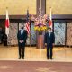 Los ministros de Exteriores y Defensa de ambos países se reunieron en Tokio. Foto: Antonhy Blinker / Instagram