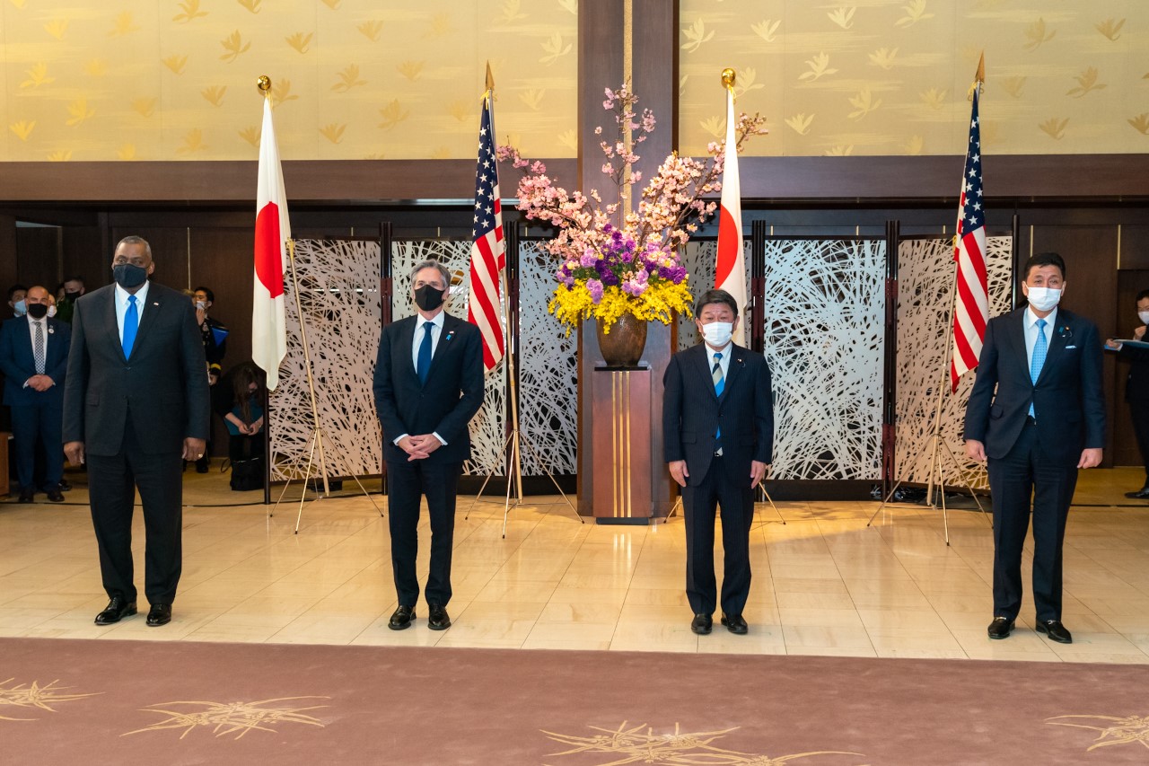 Los ministros de Exteriores y Defensa de ambos países se reunieron en Tokio. Foto: Antonhy Blinker / Instagram