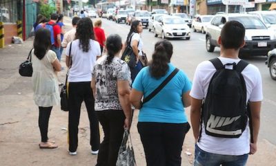 Cientos de usuarios sufren diariamente a causa de la falta de buses del transporte público. Foto: Radio 1.000.