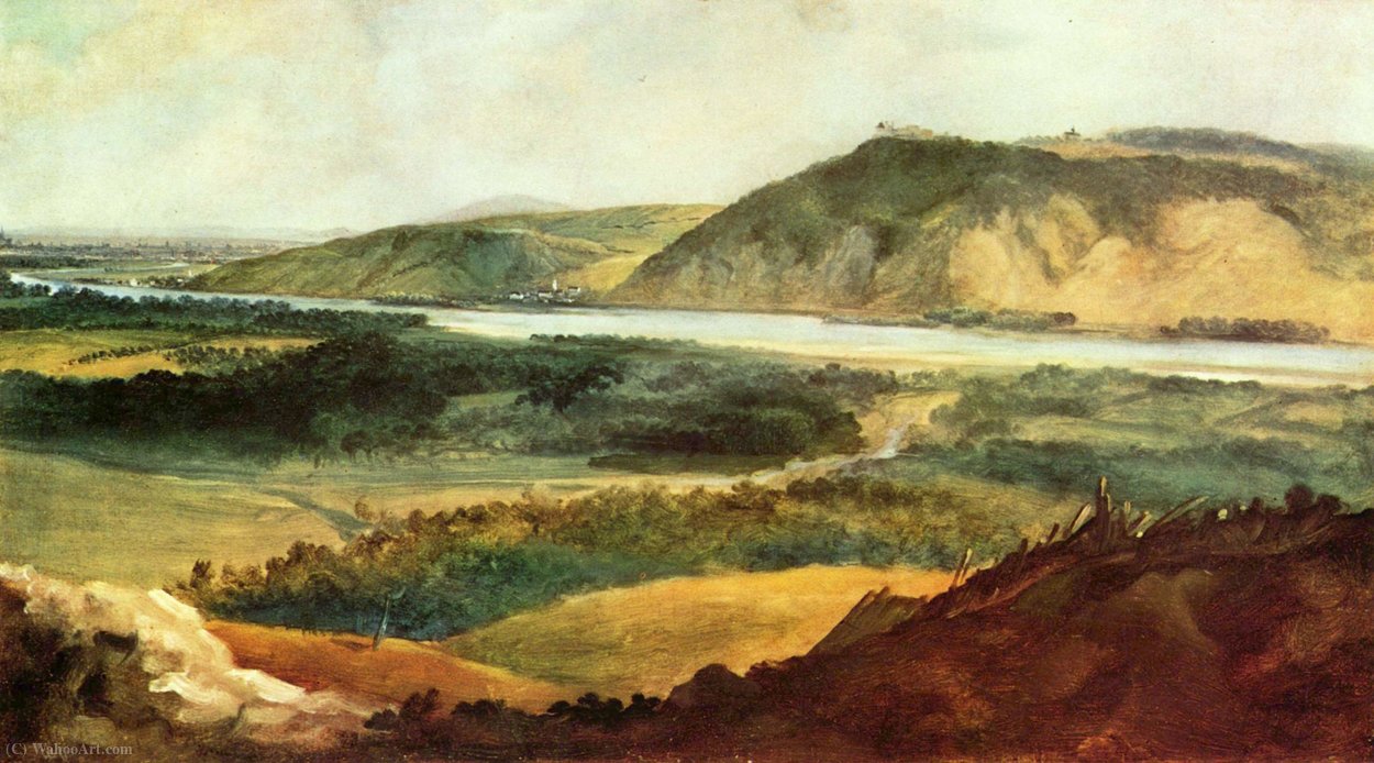 Johann Christian Brand, "Paisaje de Danubio cerca de Viena", 1723-1795