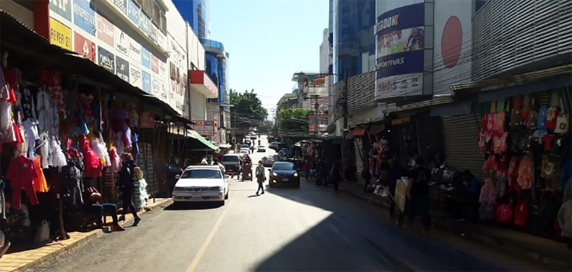 Zona comercial de Ciudad del Este. Foto: Gentileza.