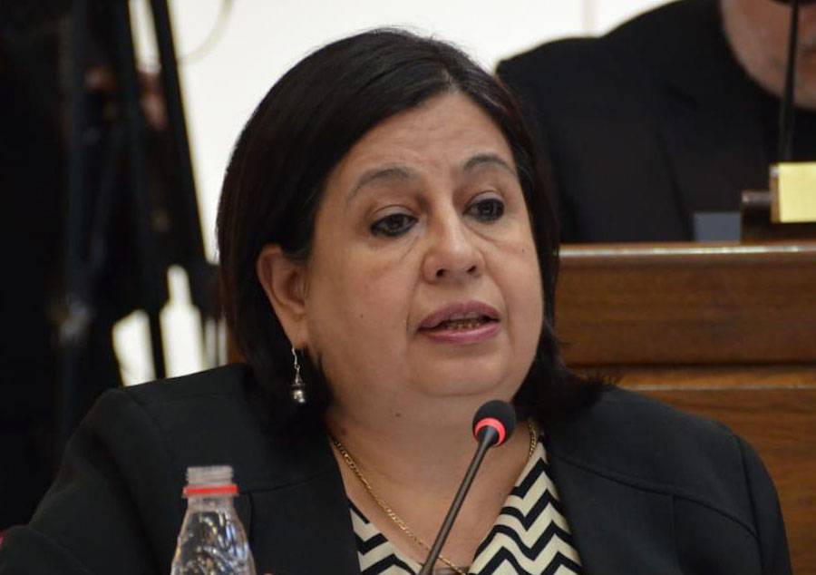 Senadora del Frente Guasu y exministra de Salud, Esperanza Martínez. Foto: Gentileza.