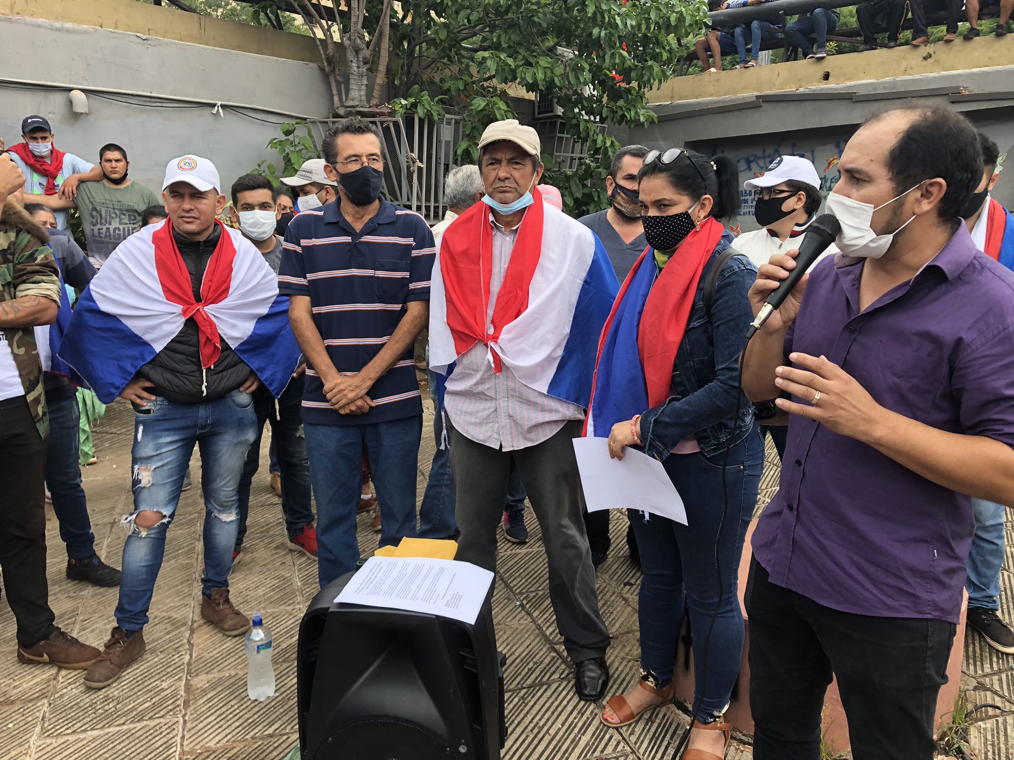 Miembros de la Federación Campesina e Indígena. Foto: RTV