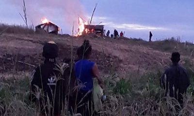 Por segunda vez, la comunidad mby´a guaraní sufrió el ataque y la destrucción de sus viviendas. Foto: Gentileza