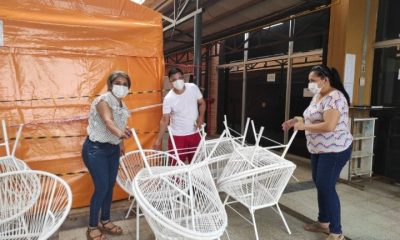 Estos sillones fueron donados por internos de Tacumbú. Foto: Gentileza.