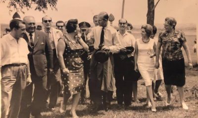 El entonces Duque de Edimburgo visitó Paraguay en 1962. Entre sus recorridos esta un día de campo en la Estancia San Buenaventura, en Itacurubi de la Cordillera. Foto: Familia Rolón.