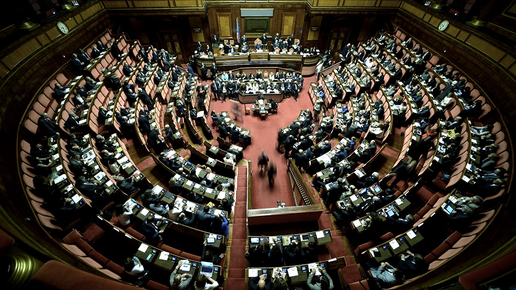 Parlamento italiano. Foto: Télam.