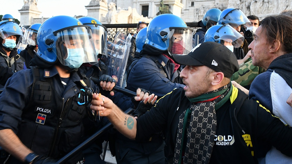 Protestas en Europa. Foto: Télam.