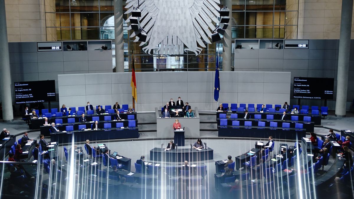 Bundestag alemán.