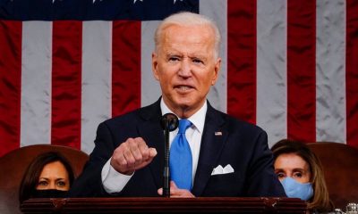 El presidente de los Estados Unidos, Joe Biden, se dirige a una sesión conjunta del Congreso en la cámara de la Cámara del Capitolio de los Estados Unidos en Washington. Melina Mara/Pool via REUTERS-Infobae.