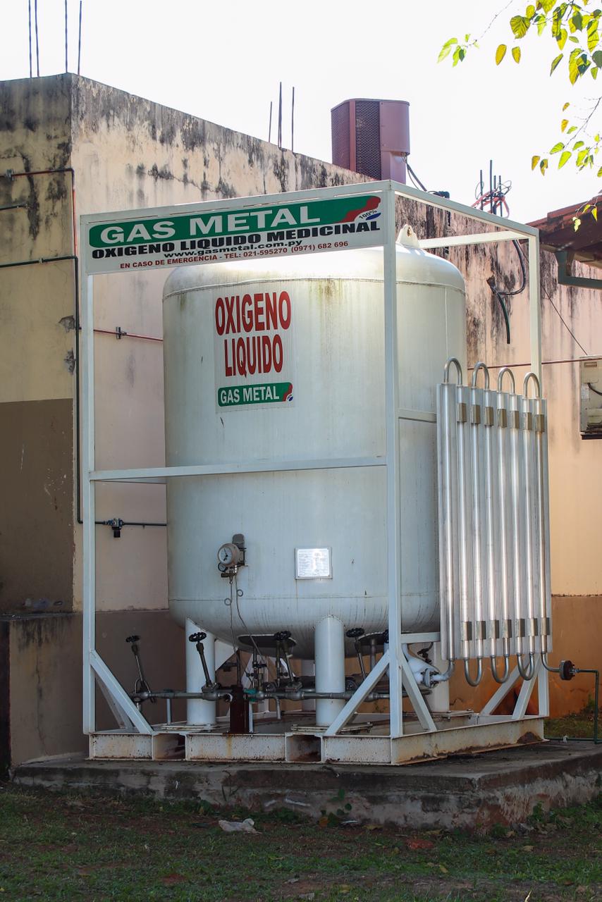 Amplían planta de oxigeno en hospital de Carapeguá.