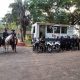 Habilitan una "comisaría móvil" en el Jardín Botánico y Zoológico de Asunción. Foto: Radio Ñandutí