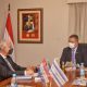 El ministro Dr. Esteban Aquino Bernal, embajador de Israel ante Uruguay y concurrente ante Paraguay, S.E. Yoed Magen.