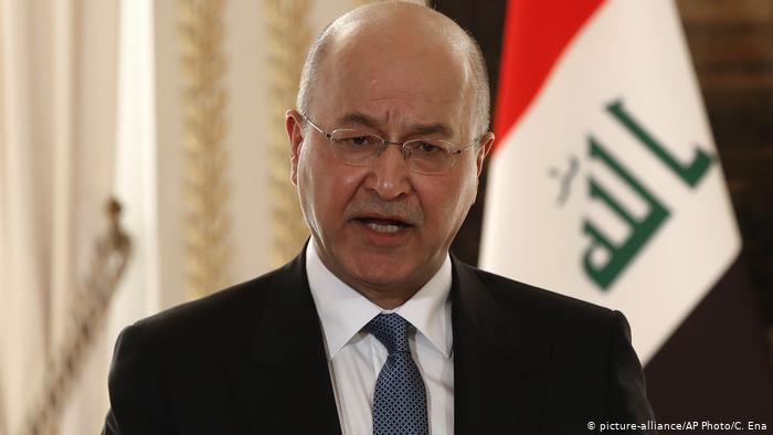 Barham Saleh, presidente de Irak. Foto: AP.