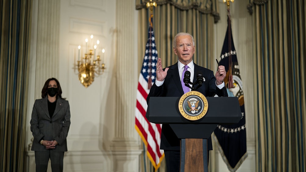 Joe Biden, presidente de los Estados Unidos. Foto: Télam.