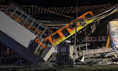 El accidente ocurrió porque cedió una viga. Foto: Télam.