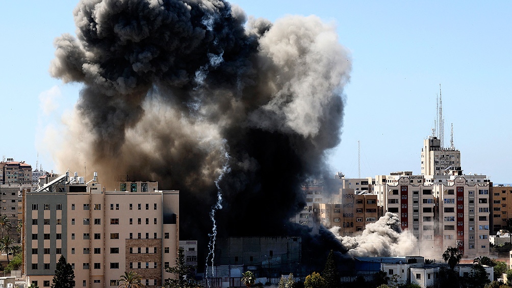 Bombardeos de Israel en Gaza. Foto: Télam.