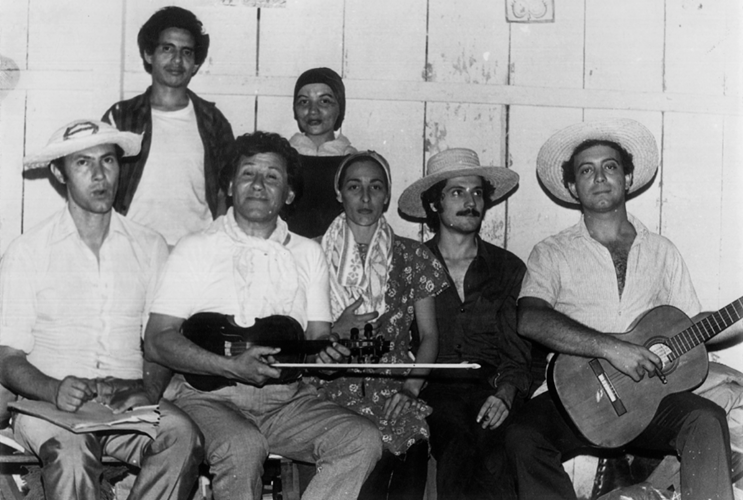 Ramón del Río, Raquel Rojas, Alejo Pesoa, Arturo Pereira, Yiya Gunsett, Tony Carmona y Humberto Gulino