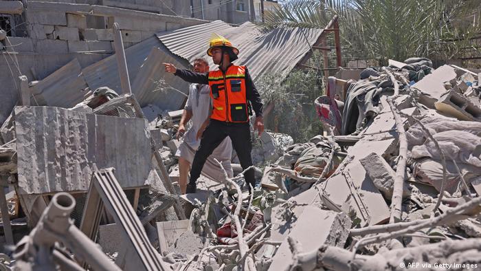 Daños causados por los ataques israelíes en Gaza. Foto: DW.