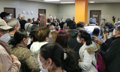 Vacunatorio habilitado en el Sanatorio Británico. Foto: Twitter.