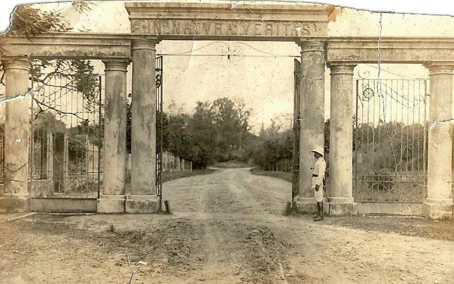 Jardín Botánico y Zoológico de Asunción. Pórtico original de acceso, ca. 1920. Cortesía 