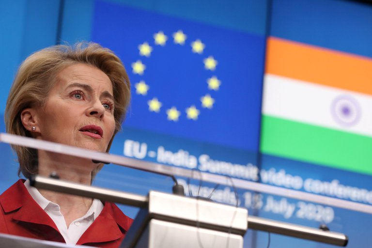 Ursula von der Leyen, presidenta de la Comisión Europea. Foto: Infobae.