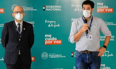Guillermo Sequera y Héctor Castro, responsables de Vigilancia Sanitaria e Inmunizacioes del Ministerio de Salud. Foto: Gentileza.