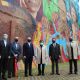 El canciller Euclides Acevedo junto a los embajadores Paolo Campanini (Italia), Javier Hernández Peña (España), Paolo Berizzi (Unión Europea), Emmanuel Cocher (Francia) y Holger Scherf (Alemania)