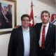 Roque Silva junto al diputado Nano Galaverna. Tuiter