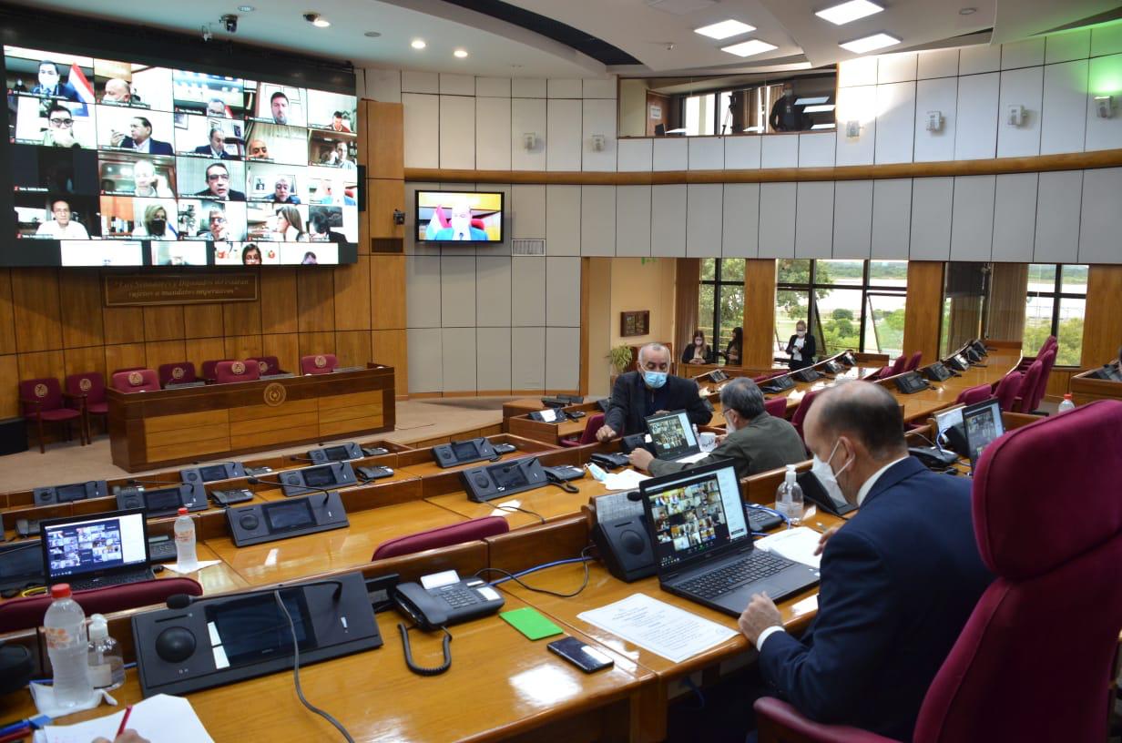 Sesión en la Cámara de Senadores Foto: Senado.