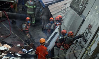 El hecho ocurrió pasadas las 6.30 en el barrio Río das Pedras, cuando un inmueble se derrumbó y provocó daños en edificaciones vecinas. Foto: Télam.