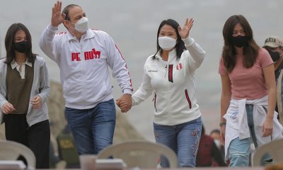 Según la encuesta de boca de urna, Keiko Fujimori tiene una leve ventaja sobre Pedro Castillo. Foto: Télam.