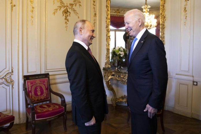 Biden tras reunirse con Putin. Foto: Agencias.